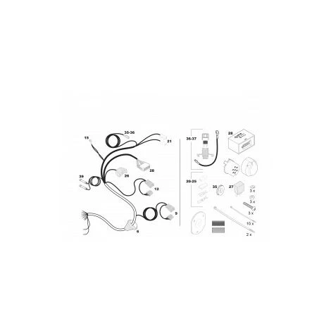 FAISCEAU SPECIFIQUE 7 BROCHES POUR HONDA CIVIC 5 PORTES (01/06-12/11) 2 FAISCEAU SPECIFIQUE 7 BROCHES POUR HONDA CIVIC 5 PORTES (01/06-12/11) – Image 2