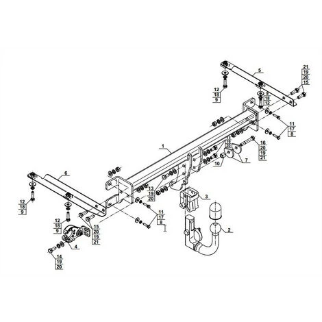 Attelage Honda Accord Berline (07/08-08/15) RDSOV + Faisceau Universel 7 Broches 2 Attelage Honda Accord Berline (07/08-08/15) RDSOV + Faisceau Universel 7 Broches – Image 2
